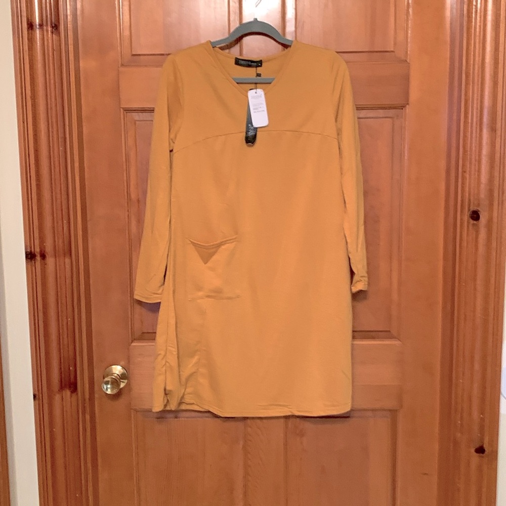 NWT Mustard/Gold Dress